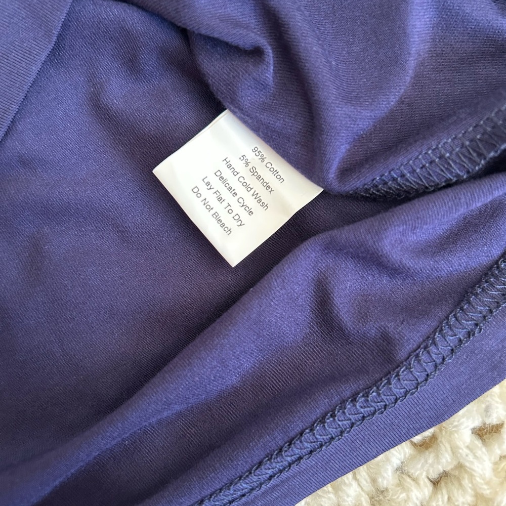 Nuggles | NWT 3/4 Sleeve Layering Tee in Navy | Size Small - Picture 5 of 5